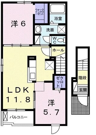 リヴィエールIIの物件間取画像